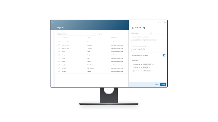 Tag Management Screen